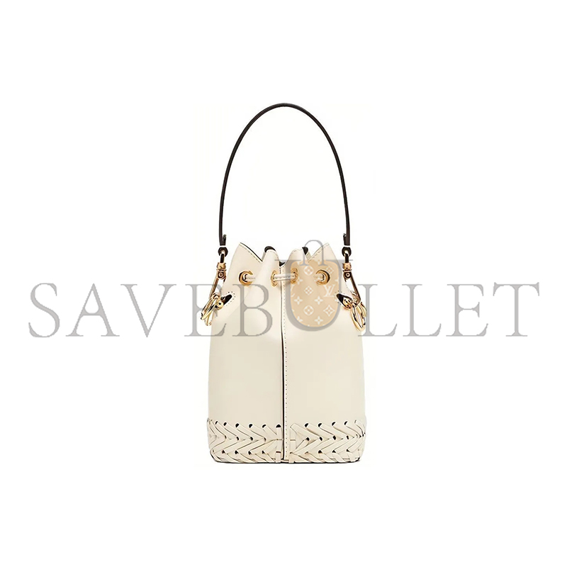 F**di mini mon tresor white bucket bag 8bs010agv0f0k7e (20*15*11cm)